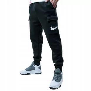 SPODNIE DRESOWE NIKE AIR MĘSKIE BAWEŁNA BOJÓWKI DD9696 010 r. XS - Dresy męskie - miniaturka - grafika 1