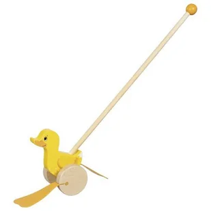 Drewniana kaczka Elli na patyku Goki - zabawka - Pchacze Drewniana kaczka Elli na patyku Goki - zabawka - Pchacze - miniaturka - grafika 1