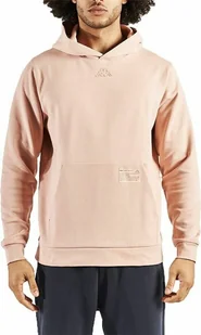 Męski sweter z kapturem Kappa różowy - L - Swetry męskie - miniaturka - grafika 1