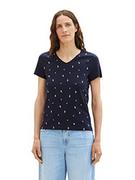 Koszulki i topy damskie - TOM TAILOR Damska koszulka ze wzorem, 32651 - wzór Navy Bird, M - miniaturka - grafika 1