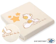 Koce i narzuty dla dzieci - Kocyk polarowy dla niemowląt - Carlo- Miś z gwiazdkami pomarańczowy - miniaturka - grafika 1