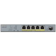 Switche - Zyxel Przełącznik zarządzalny GS1350-6HP CCTV PoE LR 60W 802.3BT - miniaturka - grafika 1