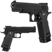 Zabawki militarne - Realistyczny pistolet na kulki 6mm + 800 kulek ASG ASGARD Guns realistyczna replika sprężynowa Hop-Up dla lepszej celności magazynek, tarcza s.. - miniaturka - grafika 1