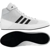 Kimona, stroje i obuwie - Adidas Buty Zapaśnicze Bokserskie Havoc II White/Black - miniaturka - grafika 1