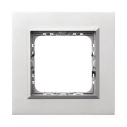 LEDart 1-krotna - Ospel SONATA R-1RAC/35/38, aluminium, grubość 4 mm - Klawisze i ramki - miniaturka - grafika 1