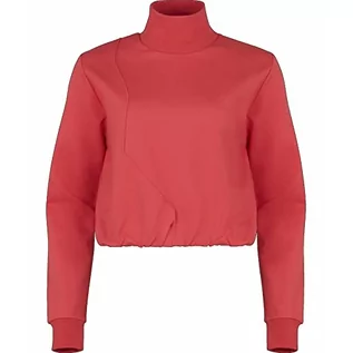 Bluzy damskie - FILA Damska bluza Tirana Cropped Turtle Neck Sweat Sweat Teaberry, L - grafika 1