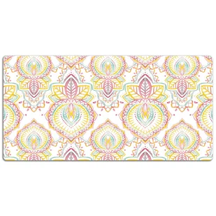 Podkładka na całe biurko Indyjski wzór geometryczny 120x60 cm - Podkładki na biurko - miniaturka - grafika 1