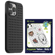 Etui i futerały do telefonów - Etui PINIT Dynamic do Apple iPhone 14 Pro Czarny + Pinit Emoji Pin (Wzór 3) - miniaturka - grafika 1