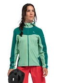 Kurtki i kamizelki sportowe damskie - Schöffel Kurtka przeciwdeszczowa "Epic Trail" w kolorze zielonym - miniaturka - grafika 1