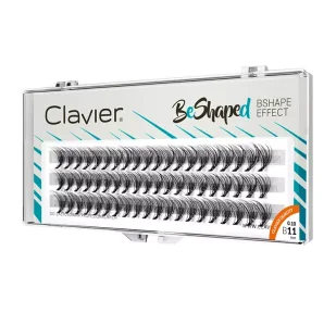 Clavier Clavier - BeShaped - Sztuczne rzęsy w kępkach typu B - 11 mm - Sztuczne rzęsy i akcesoria - miniaturka - grafika 1