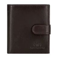 Paski - Męski portfel skórzany z zapięciem na pasek z napą brązowy - Wittchen - miniaturka - grafika 1