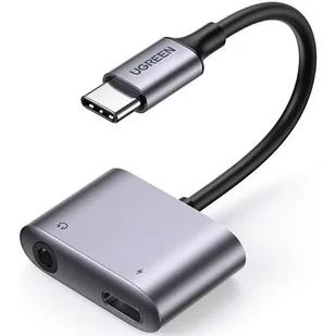 UGREEN Adapter USB-C USB-C jack 3.5 mm UGREEN CM231 Szary - Adaptery i przejściówki - miniaturka - grafika 1