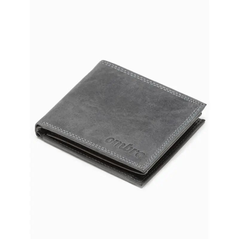 Elegancki portfel męski skórzany pojemny czarny rfid Ombre A092 premium
