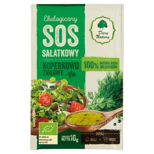 Dary Natury SOS SAŁATKOWY KOPERKOWO ZIOŁOWY EKO10G - Przyprawy i zioła sypkie - miniaturka - grafika 1