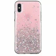 Etui i futerały do telefonów - Wozinsky Star Glitter błyszczące etui pokrowiec z brokatem iPhone 12 5,4'' różowy - Różowy - miniaturka - grafika 1