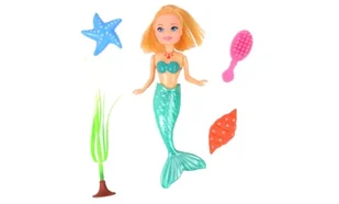 FLYPOP'S - Lalka Syrenka - Zabawka dla Dzieci - 077305 - Kolor Losowy - Plastik - Manekin - Lalka - Morski Swiat - Akcesoria - 16 cm - Od 3 lat - Manekiny wystawowe - miniaturka - grafika 1