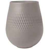 Wazony i flakony - Wazon Carre mały Manufacture Collier taupe Villeroy & Boch - miniaturka - grafika 1