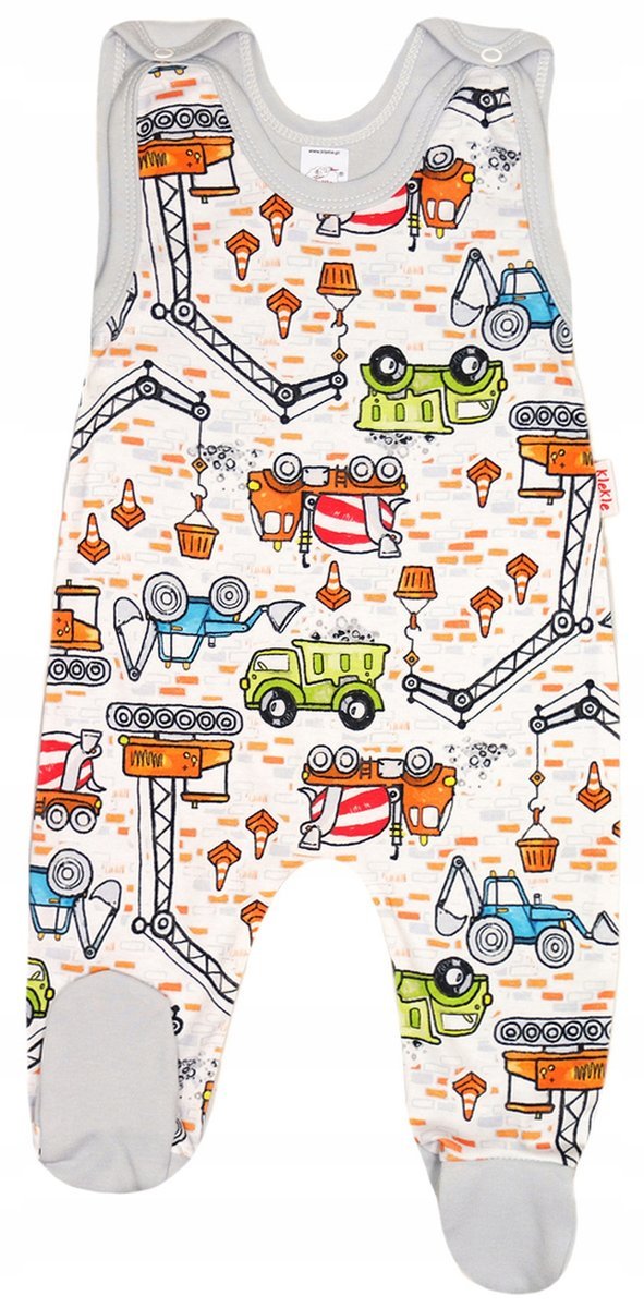 ŚPIOCHY Śpioszki bawełniane KOPARKI 56 KLEKLE