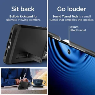 Etui GOOGLE PIXEL 8 PRO Spigen Tough Armor czarne - Etui i futerały do telefonów - miniaturka - grafika 15