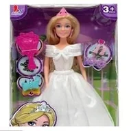 Lalki dla dziewczynek - Lalka księżniczka w sukni ślubnej 29cm - zabawka - miniaturka - grafika 1