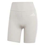 Legginsy - adidas Damskie krótkie legginsy Optime Essentials 3Stripes XS 18 cm - miniaturka - grafika 1