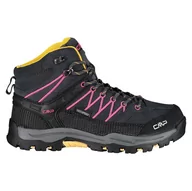 Buty dla dziewczynek - CMP Botki trekkingowe "Rigel" w kolorze antracytowo-czarnym - miniaturka - grafika 1