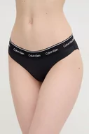 Stroje kąpielowe - Calvin Klein figi kąpielowe kolor czarny miękka miseczka - miniaturka - grafika 1