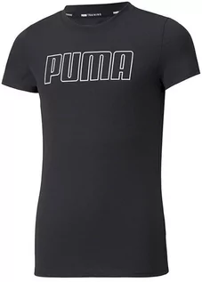 Koszulki dla dziewczynek - Puma Koszulka "Runtrain Tee G" w kolorze czarnym - grafika 1