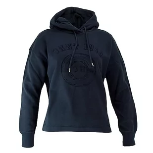 GANT Damska bluza z kapturem Rel Tonal Graphic, niebieski (Evening Blue), L - Bluzy damskie - miniaturka - grafika 1