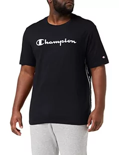 Champion Męski T-shirt American Tape Big Logo, czarny, XS - Koszulki męskie - miniaturka - grafika 1