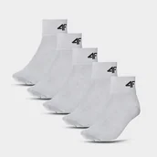 Skarpetki damskie - Skarpety Chłopięce 4F Szare 5-PAK 4FJWMM00USOCU295 Szary 32-34 - miniaturka - grafika 1