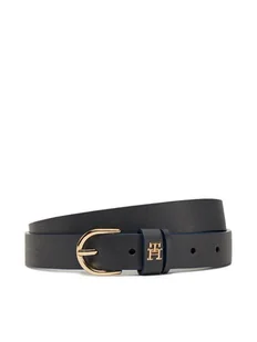 Tommy Hilfiger Pasek Damski Essential Effortless 2.5 AW0AW16836 Granatowy - Paski - miniaturka - grafika 1