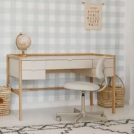 Biurka dla dzieci - Biurko beżowe Versa Latte - miniaturka - grafika 1