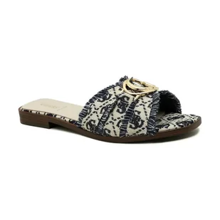 Guess Klapki z dodatkiem skóry - Klapki i japonki damskie - miniaturka - grafika 1