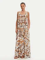 Sukienki - Devotion TWINS Sukienka letnia Athina 025.385G Kolorowy Loose Fit - miniaturka - grafika 1