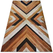 Dywany - Modny winylowy dywan Parkietowa jodełka 60x90 cm - miniaturka - grafika 1