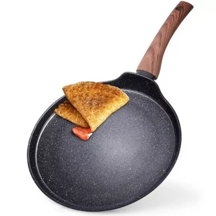 PATELNIA GRANITOWA 26 cm DO NALEŚNIKÓW BLACK&WOOD 199010 - Patelnie - miniaturka - grafika 1