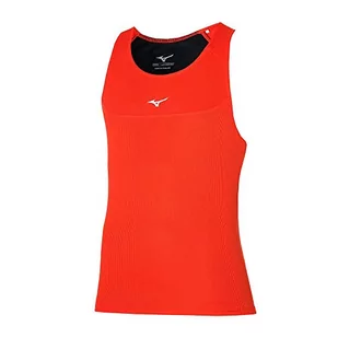 Mizuno Męska kamizelka Dryaeroflow Tank, Grenadine, XL - Koszulki sportowe męskie - miniaturka - grafika 1