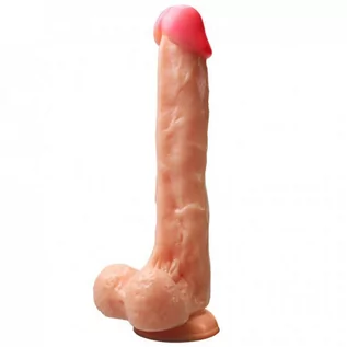 Sztuczne penisy - boss of toys Rocket john flesh  dildo 10 inch / 25,5 cm - grafika 1