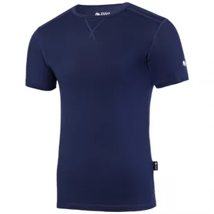 Koszulka męska Zulu Merino 160 Short Rozmiar: L / Kolor: niebieski - Koszulki sportowe męskie Koszulka męska Zulu Merino 160 Short Rozmiar: L / Kolor: niebieski - Koszulki sportowe męskie - miniaturka - grafika 1