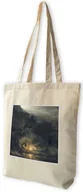 Torby i wózki na zakupy - Torba z naszywką Krajobraz z odpoczynkiem podczas Ucieczki do Egiptu Rembrandt - miniaturka - grafika 1