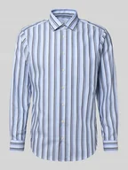 Koszule męskie - Koszula biznesowa o kroju regular fit z bawełny z kołnierzykiem typu kent - miniaturka - grafika 1