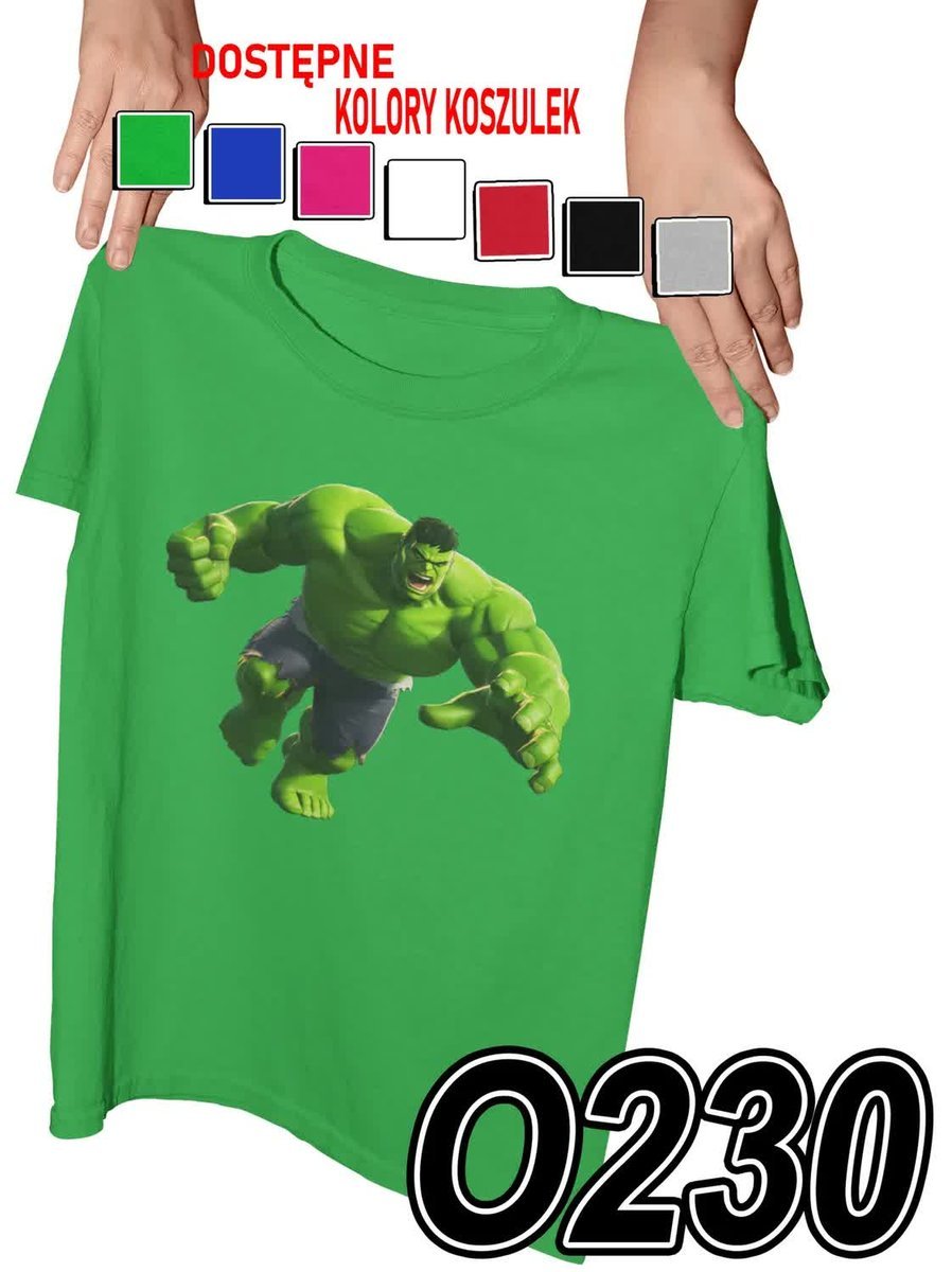 Koszulka Dziecięca Z Nadrukiem Hulk Avengers Marvel - L 146-152