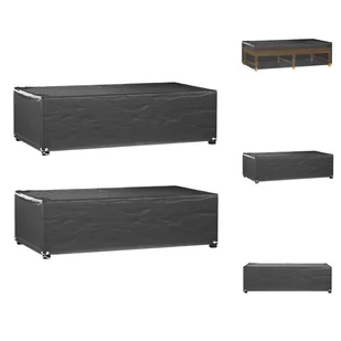 vidaXL Pokrowce na meble ogrodowe 2 szt. 8 oczek 125x70x35 cm Prostokątne - Pokrowce ochronne na meble ogrodowe - Pokrowce na meble ogrodowe - miniaturka - grafika 1