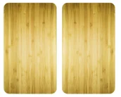 Pozostałe akcesoria kuchenne - Wenko Szklane płyty ochronne WOODEN LOOK na kuchenkę 2 sztuki 2521509500 - miniaturka - grafika 1