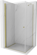 Kabiny prysznicowe - Mexen Pretoria kabina prysznicowa uchylna 80x100 cm, transparent, złota - 852-080-100-50-00 - miniaturka - grafika 1