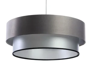 Lampa wisząca glamour z podwójnym abażurem - S424 L6-P25 - Lampy stojące - miniaturka - grafika 1