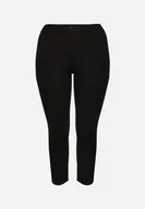 Spodnie damskie - Czarne Klasyczne Jeansy Regular z Bawełną Neveiria - miniaturka - grafika 1