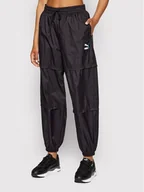 Spodnie sportowe damskie - Puma Spodnie dresowe Crystal Galaxy 533597 Czarny Relaxed Fit - miniaturka - grafika 1