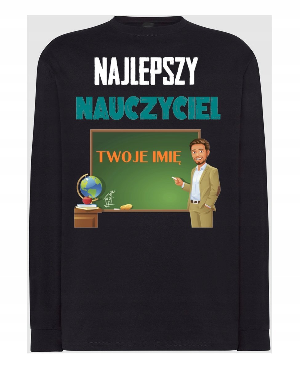 Longsleeve Najlepszy Nauczyciel Imię r.XXL